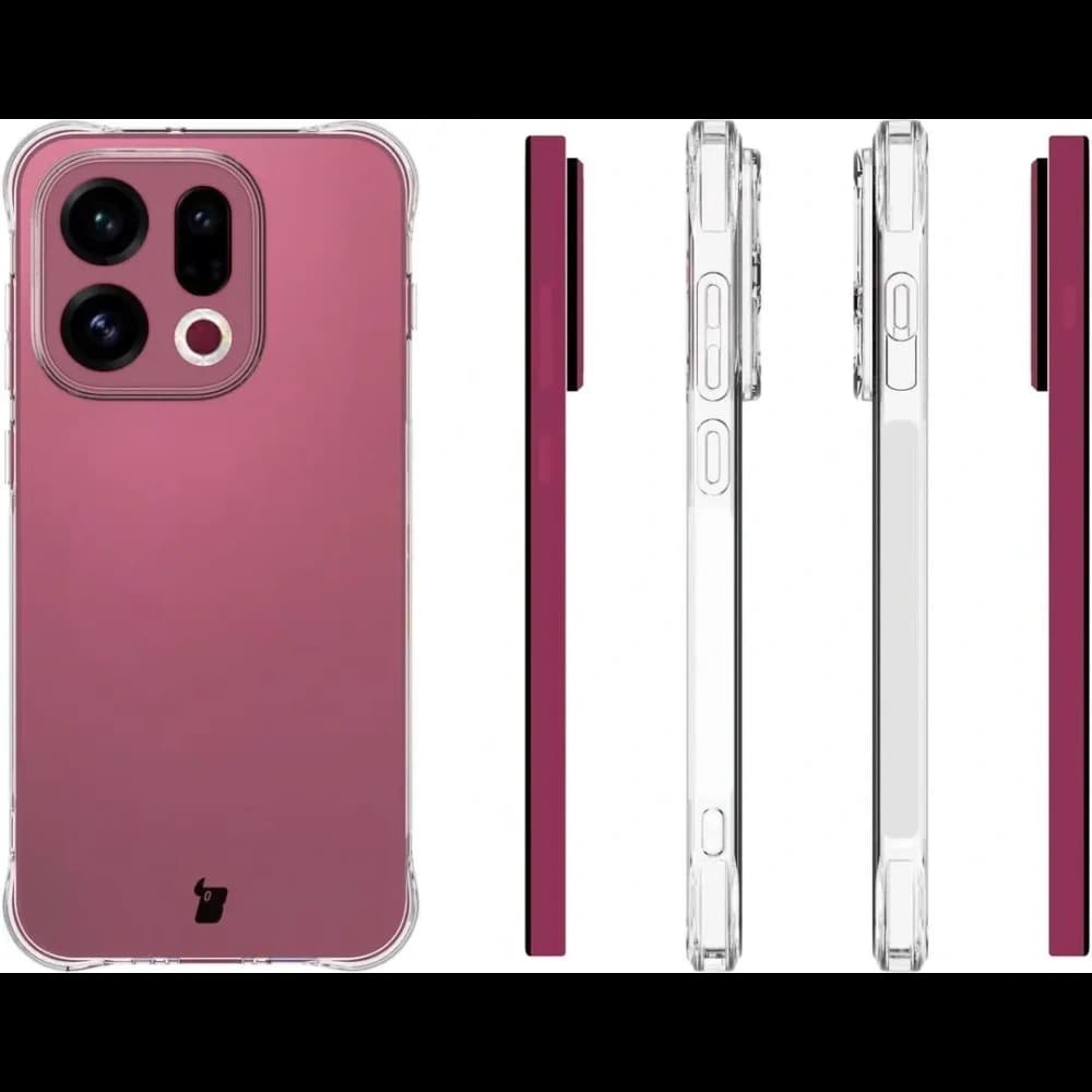 Bizon Case Clear Pack Hülle + 2x Bildschirmfolie Oppo Find X9
 - 4