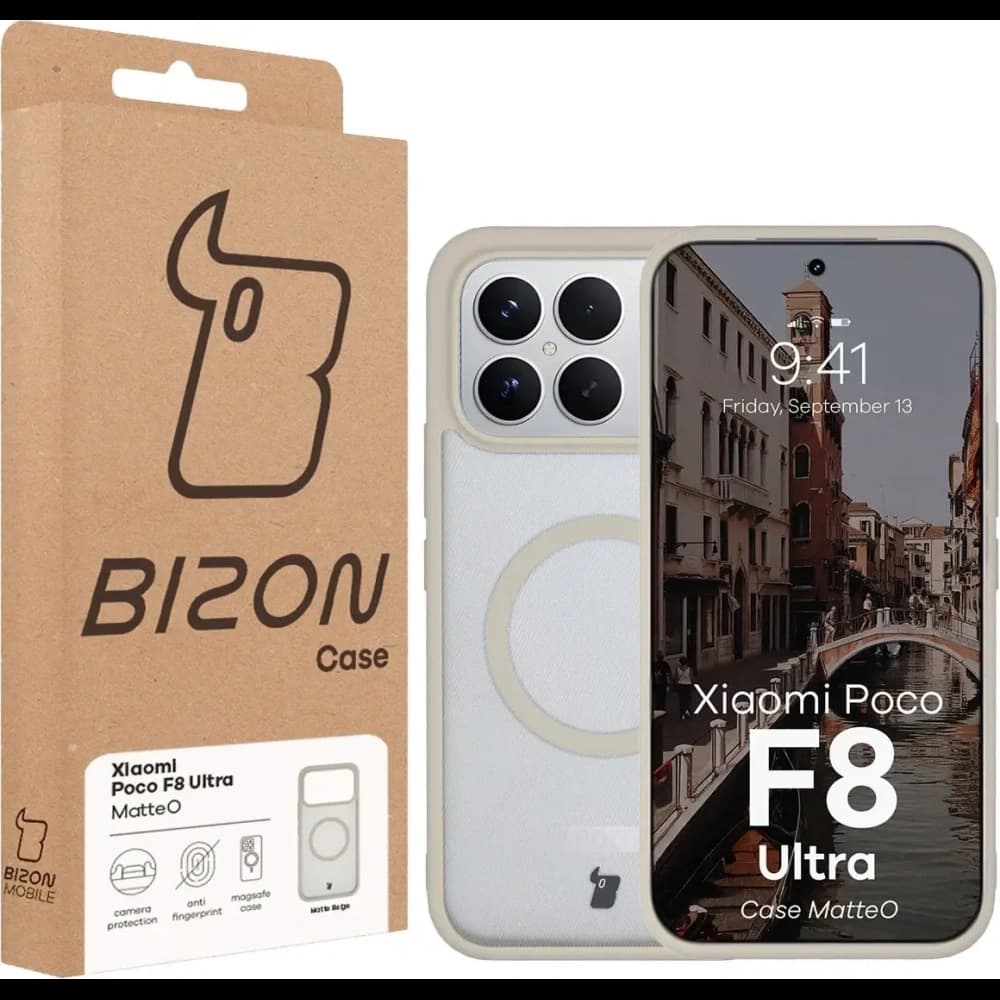 Bizon Case MatteO Magnetic Xiaomi POCO F8 Ultra rauchbeige
 - 7