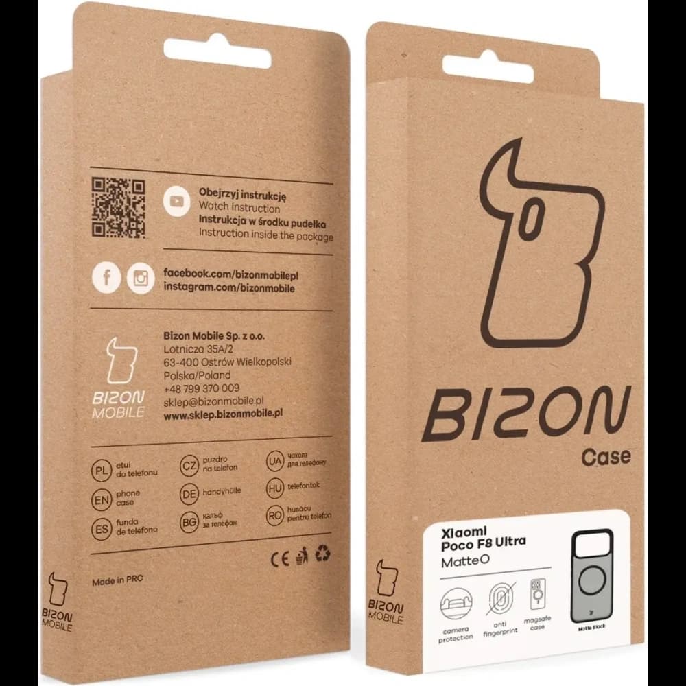 Bizon Case MatteO Magnetic Xiaomi POCO F8 Ultra rauchschwarz
 - 8