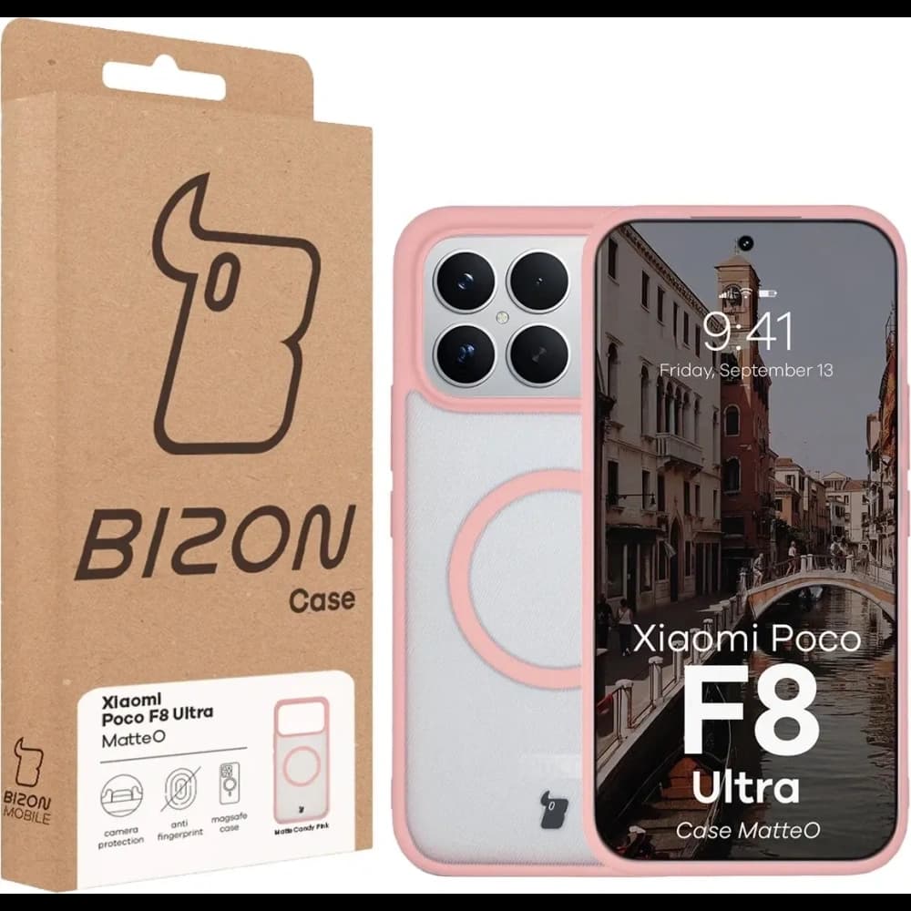 Bizon Case MatteO Magnetic Xiaomi POCO F8 Ultra rauchhellrosa
 - 7