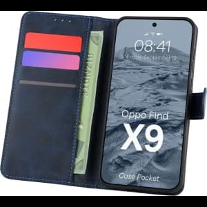 Bizon Case Pocket Oppo Find X9 navy blue