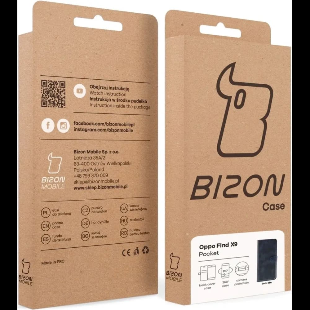 Bizon Case Pocket Oppo Find X9 navy blue - 7
