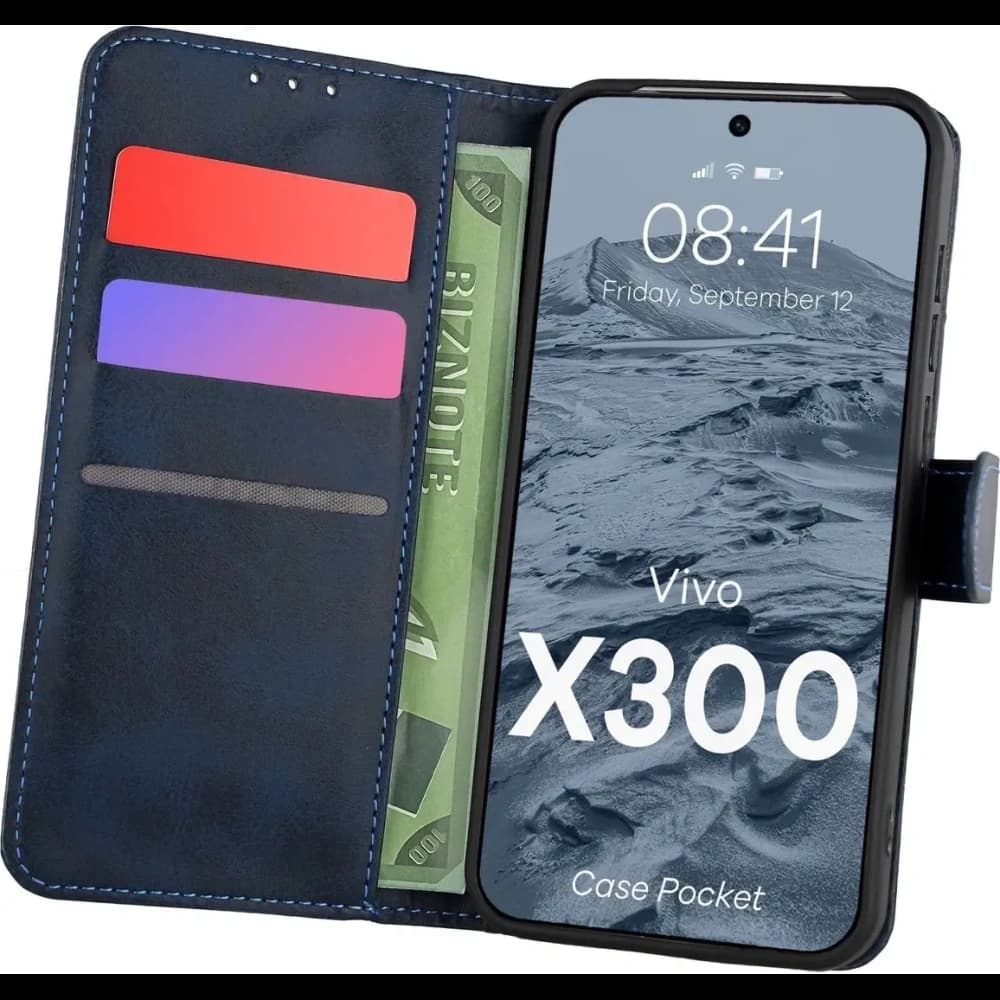 Bizon Case Pocket Vivo X300 navy blue - 1
