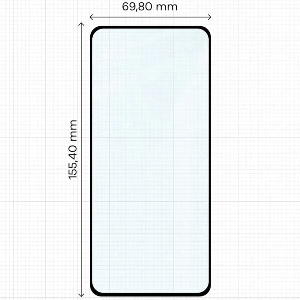 Bizon Glass Edge Duo Motorola Moto G84 5G schwarzer Rahmen [2 PACK]
 - 2