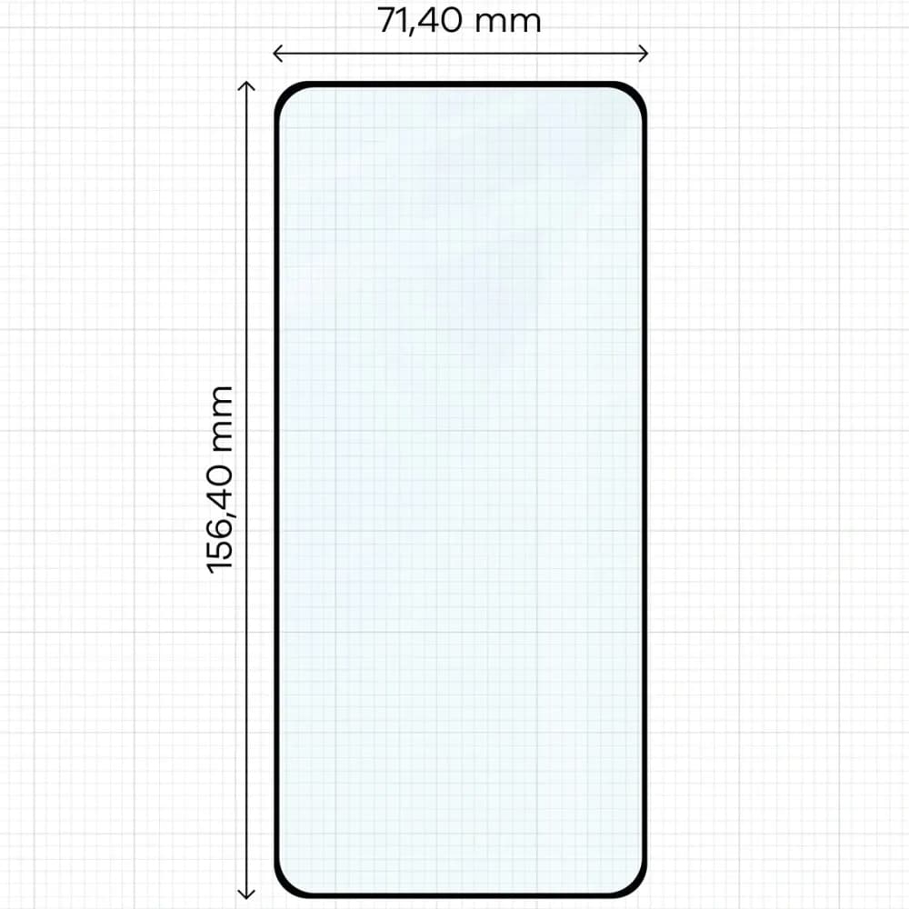 Bizon Glass Edge 2 Motorola Edge 70 black frame - 2