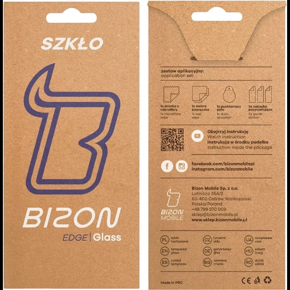 Bizon Glass Edge 2 Motorola Edge 70 black frame - 5