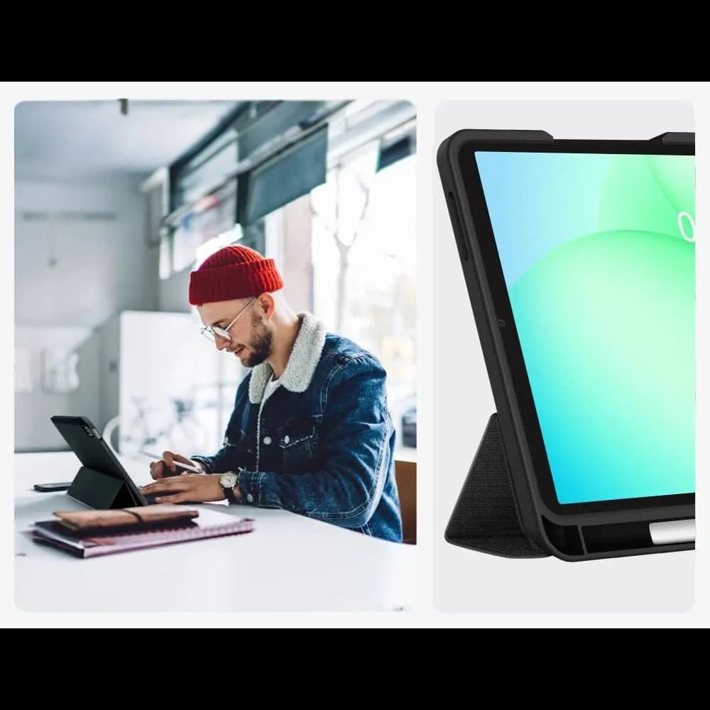 Tech-Protect SmartCase Pen Canvas Samsung Galaxy Tab A9+ / A11+ Plus 11.0 X210 / X215 / X216 / X230 / X235 / X236 Obsidian Schwarz
 - 9