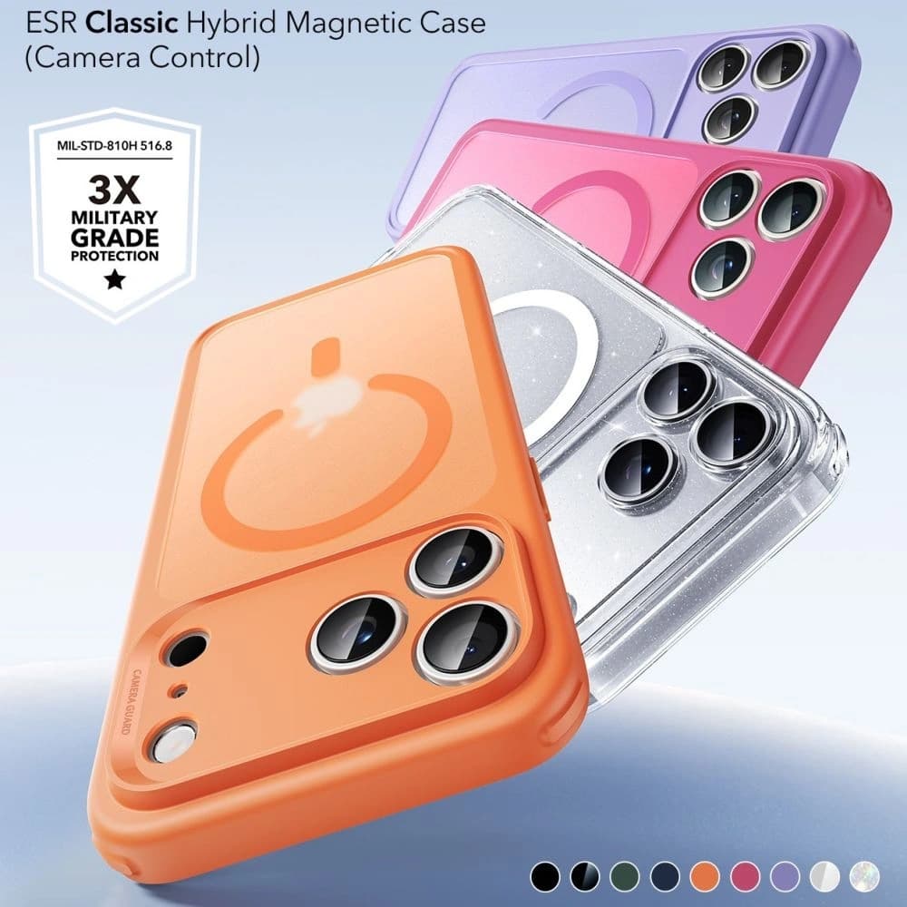 ESR Classic Hybrid MagSafe Apple iPhone 17 Pro Max Frosted Orange - 5