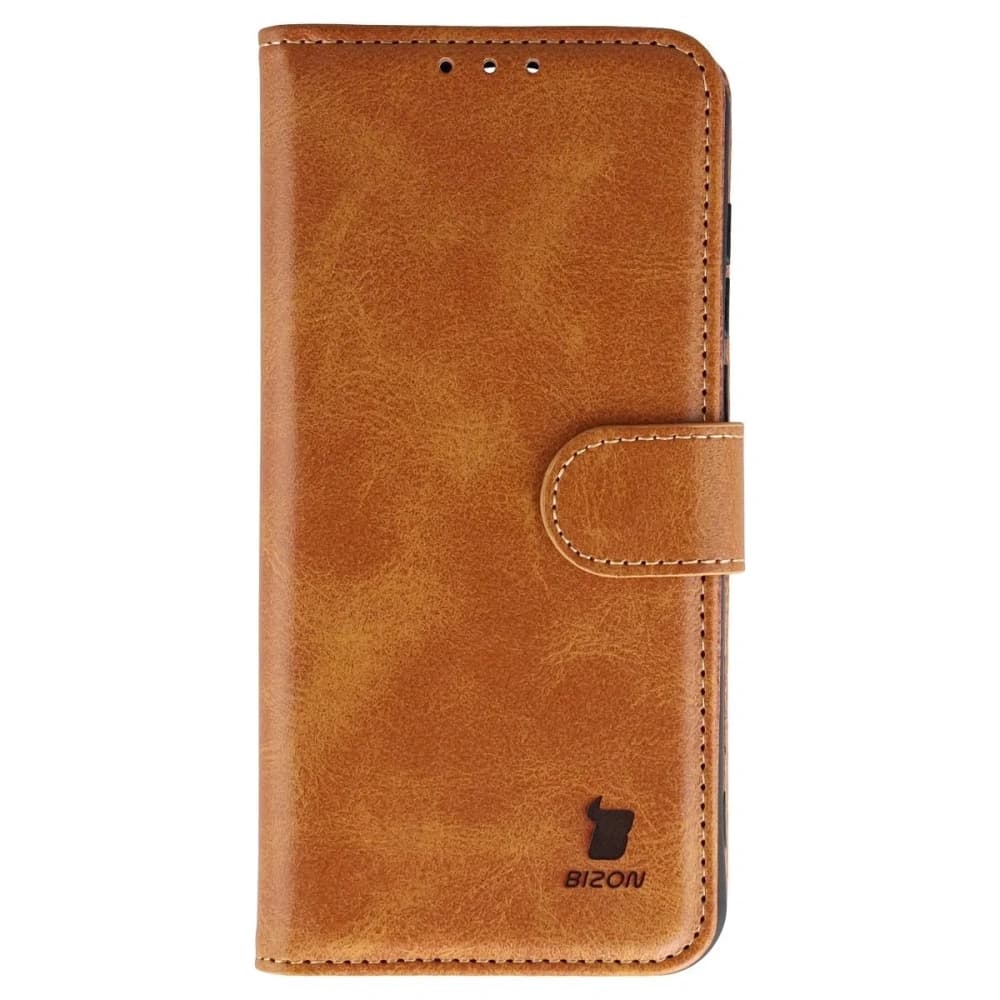 Etui z klapką Bizon Case Pocket do Vivo X300 brązowe - 2