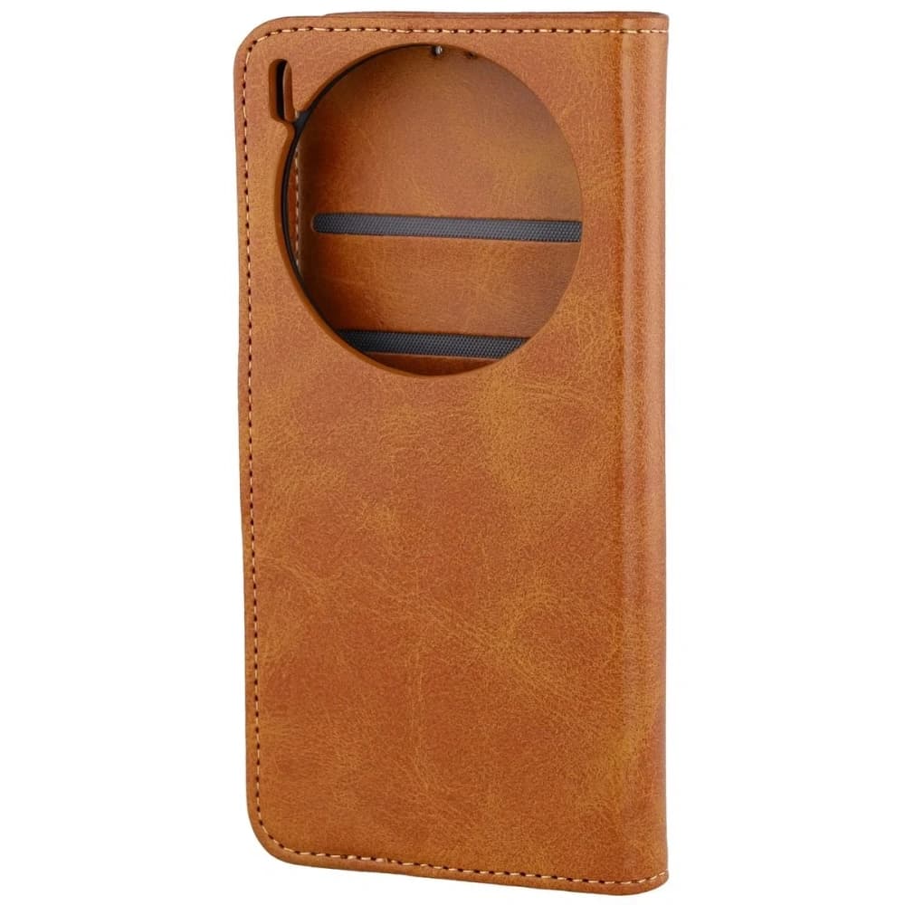 Etui z klapką Bizon Case Pocket do Vivo X300 brązowe - 4