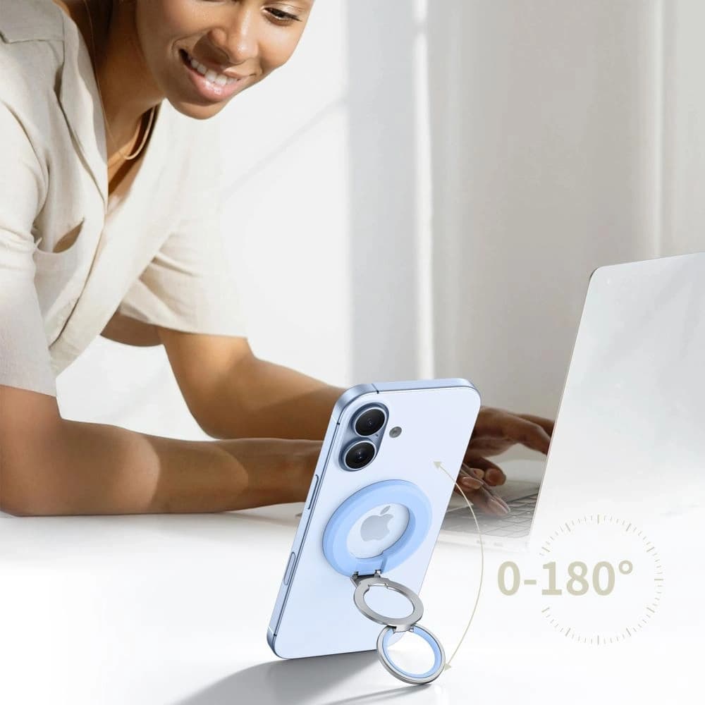 Tech-Protect MMR500 Magnetic MagSafe Phone Ring Baby Blue - 4