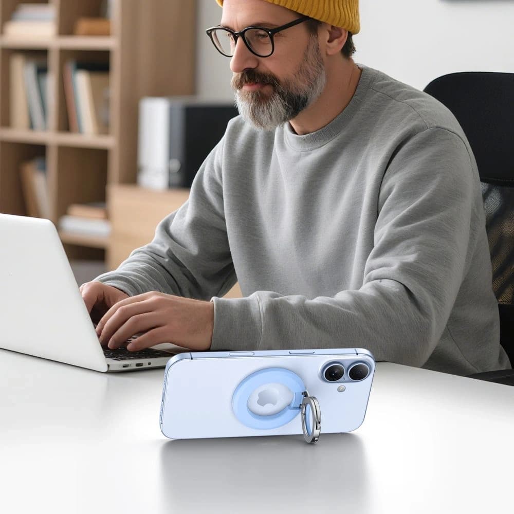 Tech-Protect MMR500 Magnetic MagSafe Phone Ring Baby Blue - 6