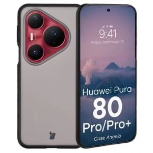 Bizon Case Angelo Huawei Pura 80 Pro / Pro Plus smoked with a black frame