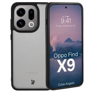 Bizon Case Angelo Oppo Find X9 smoked with a black frame