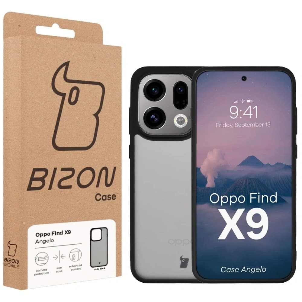 Bizon Case Angelo Oppo Find X9 rauchig mit schwarzem Rahmen
 - 6