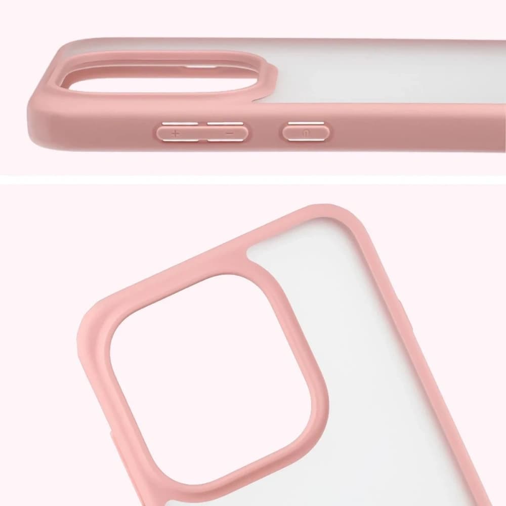Bizon Case Angelo Oppo Find X9 halbtransparent mit hellrosa Rahmen
 - 3
