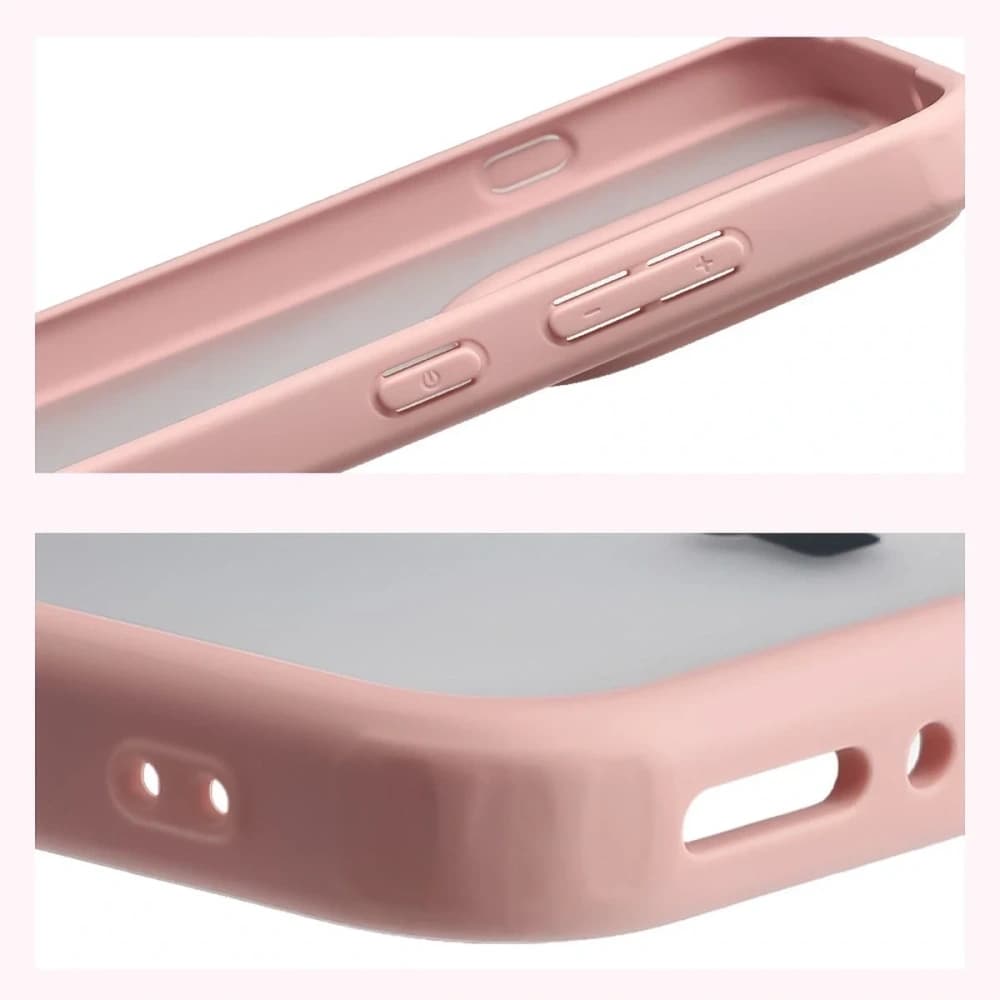 Bizon Case Angelo Oppo Find X9 halbtransparent mit hellrosa Rahmen
 - 4