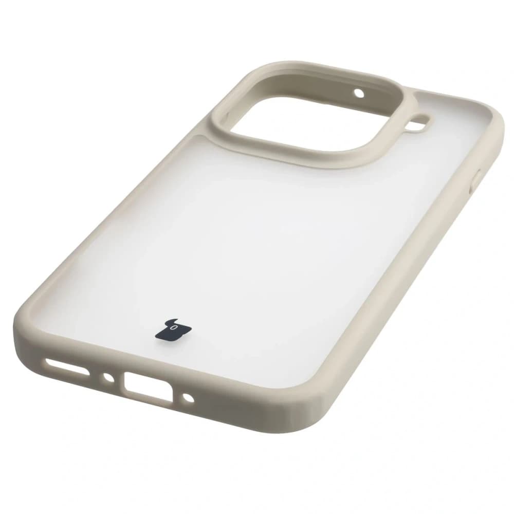 Bizon Case Angelo Oppo Find X9 Pro semi-transparent with a beige frame - 5