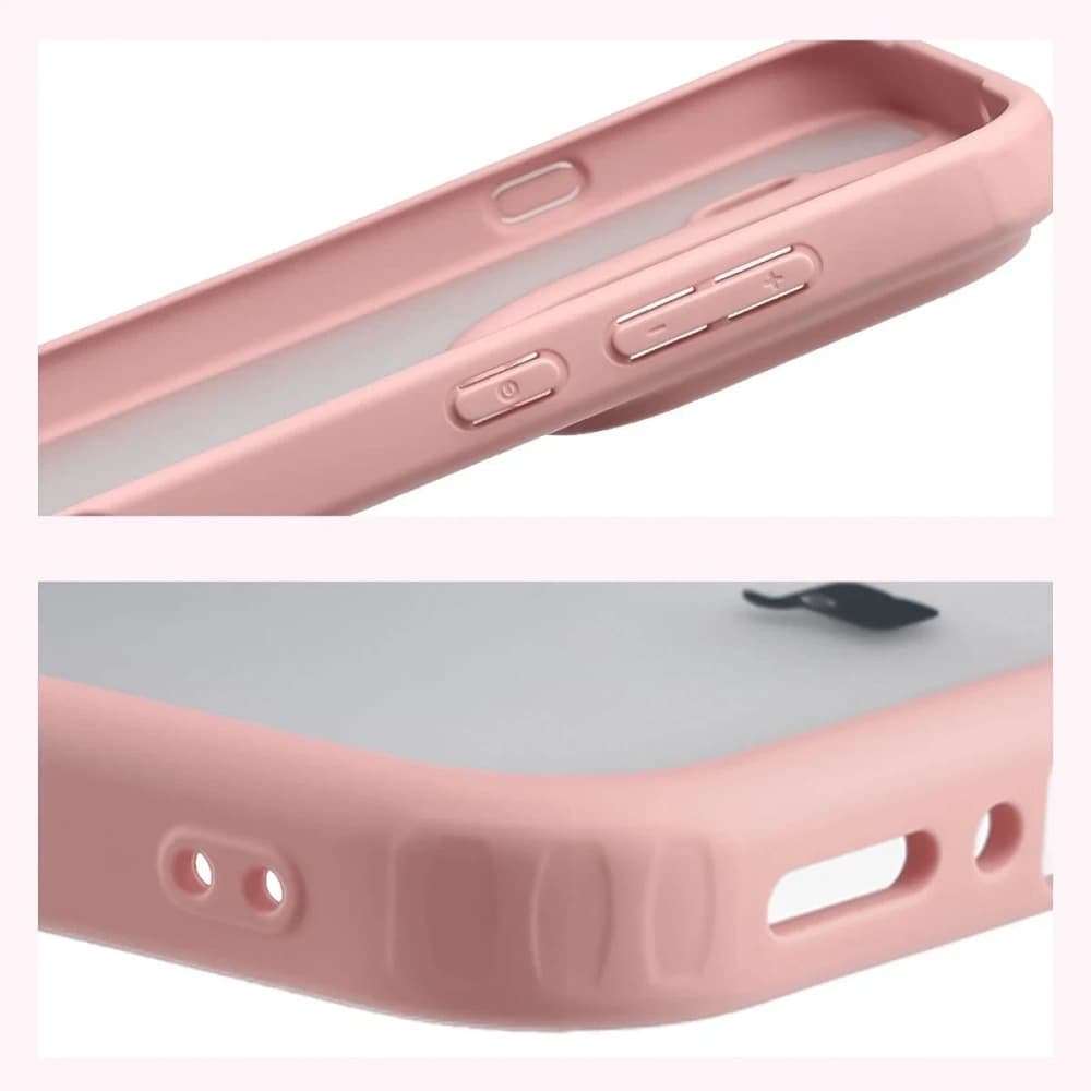 Bizon Case Angelo Oppo Find X9 Pro semi-transparent with a light pink frame - 4