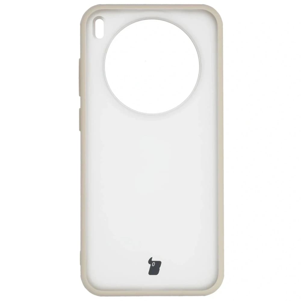 Etui Bizon Case Angelo do Vivo X300 półprzezroczyste z beżową ramką - 2