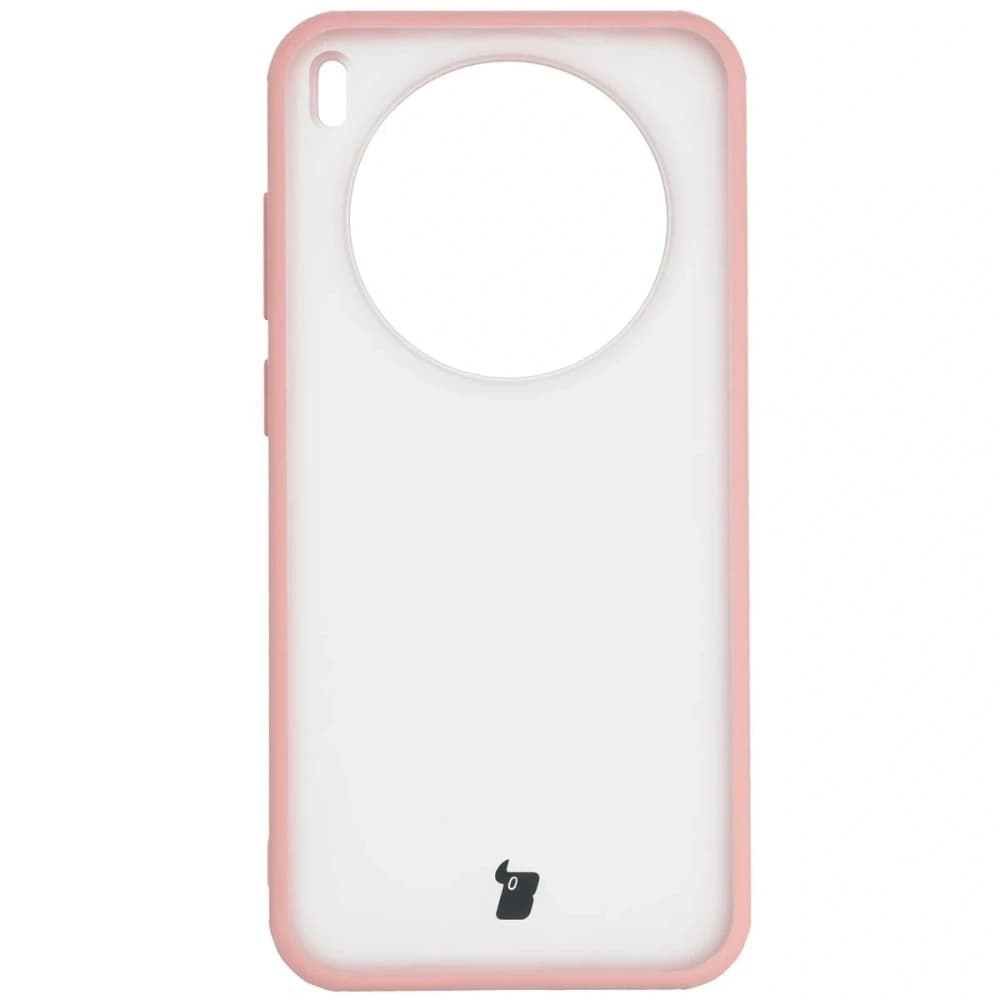 Etui Bizon Case Angelo do Vivo X300 półprzezroczyste z jasnoróżową ramką - 2