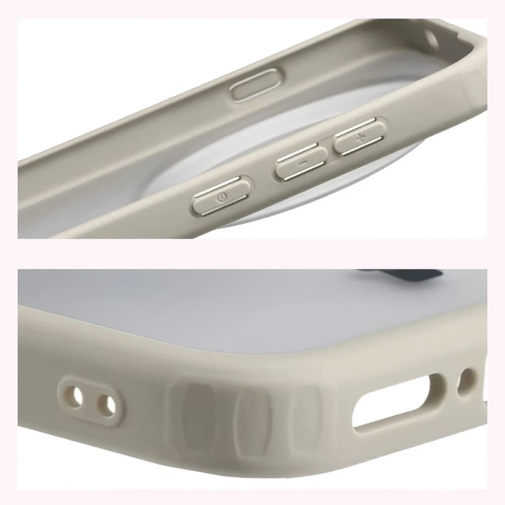 Bizon Case Angelo Vivo X300 Pro halbtransparent mit beigem Rahmen
 - 4