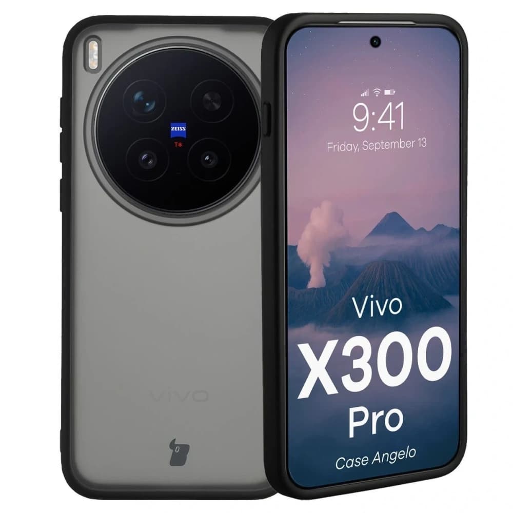 Bizon Case Angelo Vivo X300 Pro rauchig mit schwarzem Rahmen
 - 1