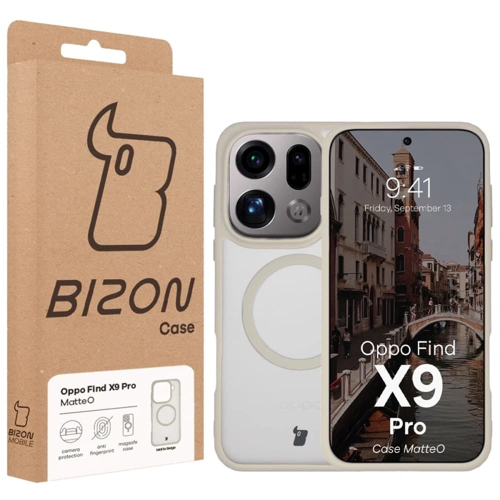 Bizon Case MatteO Magnetisch Oppo Find X9 Pro rauchig beige
 - 7