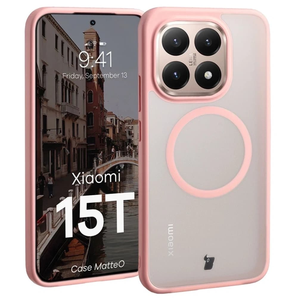 Bizon Case MatteO Magnetic Xiaomi 15T smoky light pink - 1