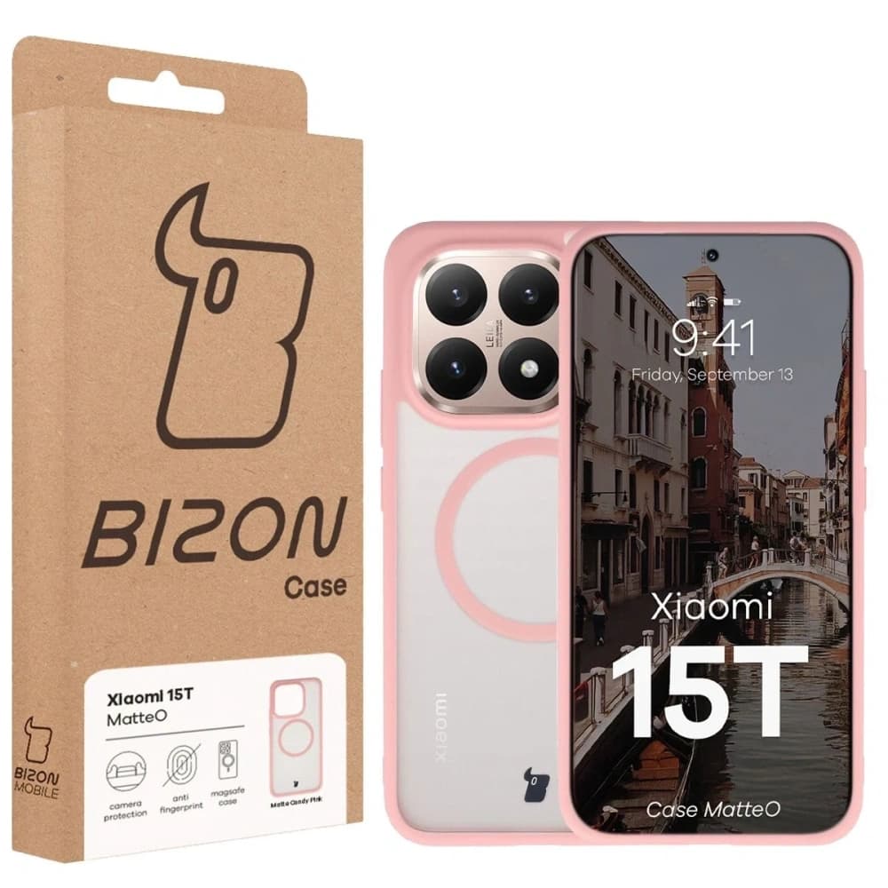 Bizon Case MatteO Magnetic Xiaomi 15T smoky light pink - 7