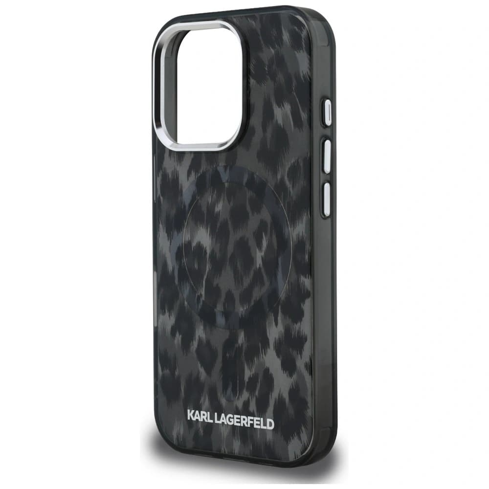 Karl Lagerfeld IML Leopard Pattern MagSafe Apple iPhone 16 Pro black - 6