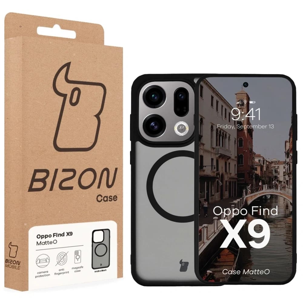 Bizon Case MatteO Magnetic Oppo Find X9 smoky black - 7