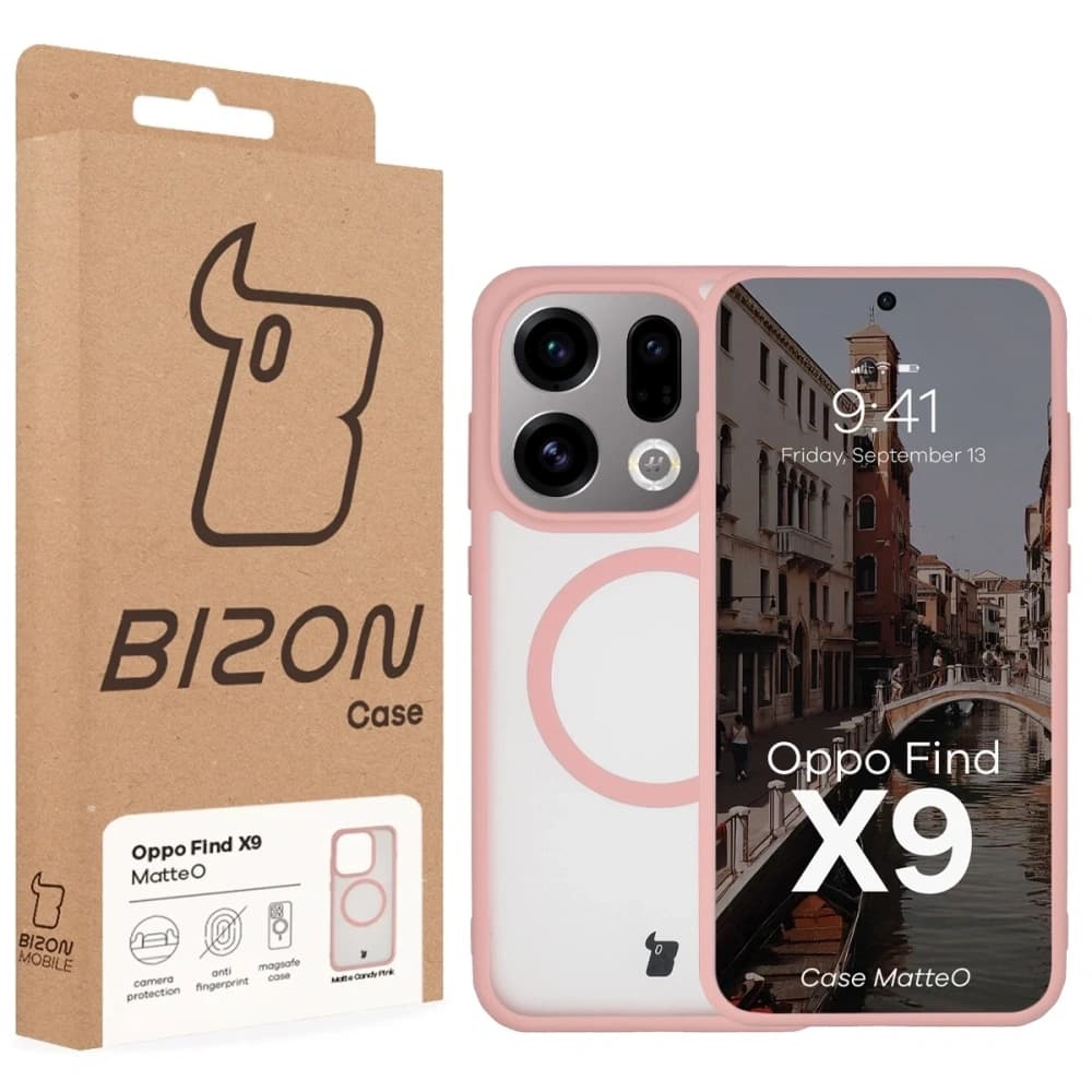 Bizon Case MatteO Magnetisch Oppo Find X9 rauchig hellrosa
 - 7