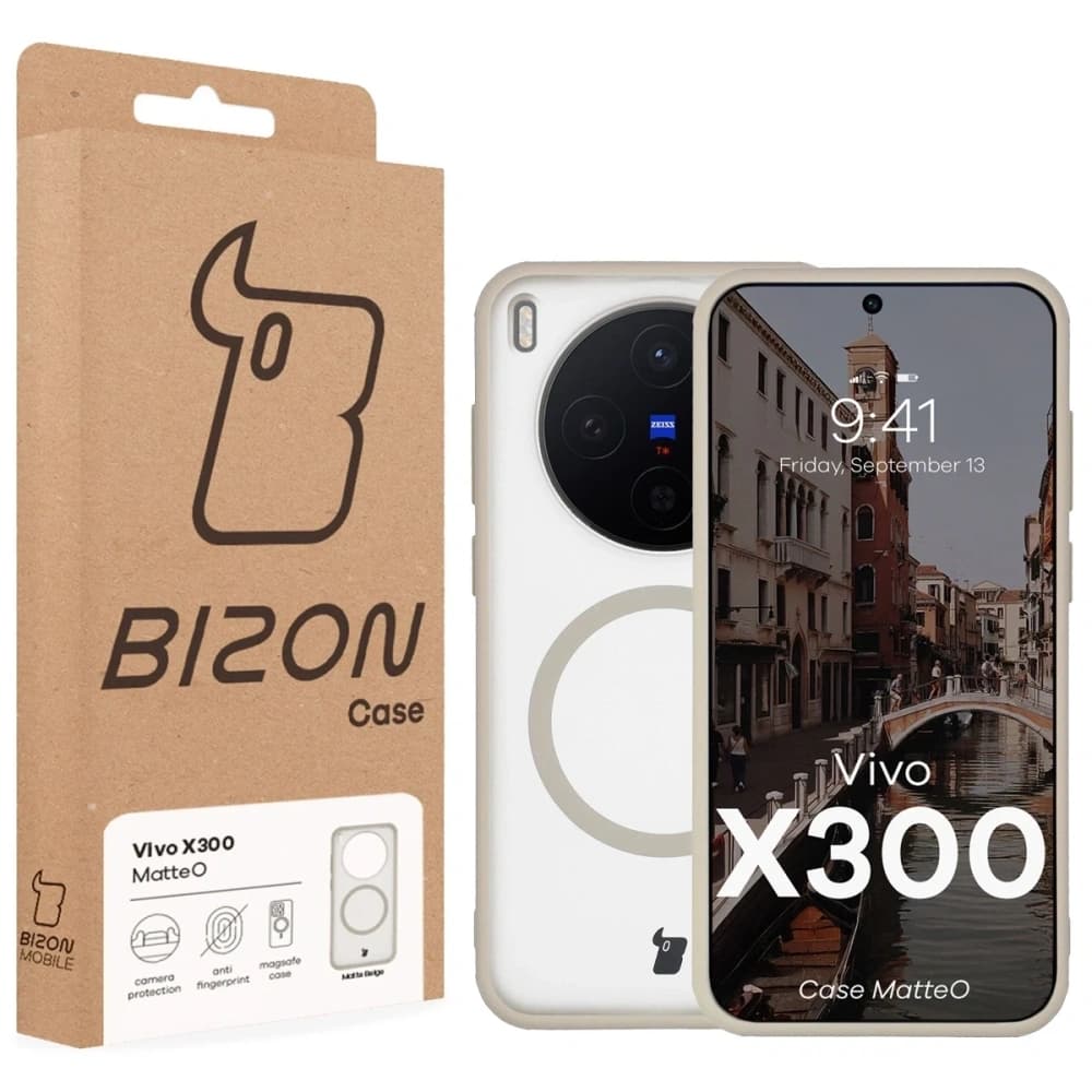Bizon Case MatteO Magnetisch Vivo X300 rauchig beige
 - 7