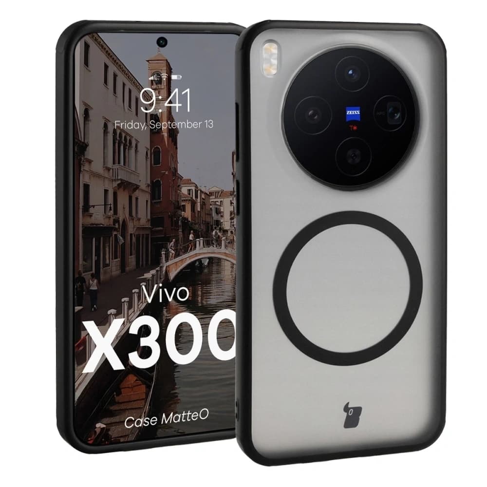 Bizon Case MatteO Magnetisch Vivo X300 rauchig schwarz
 - 1