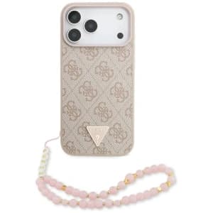 Guess 4G Strap Triangle Logo MagSafe Apple iPhone 17 Pro Max pink