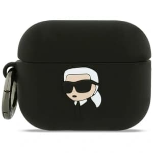 Karl Lagerfeld Silikon Karl Kopf 3D Apple AirPods Pro 3 schwarz
