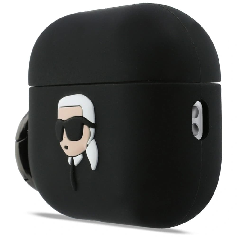 Karl Lagerfeld Silikon Karl Kopf 3D Apple AirPods Pro 3 schwarz
 - 2