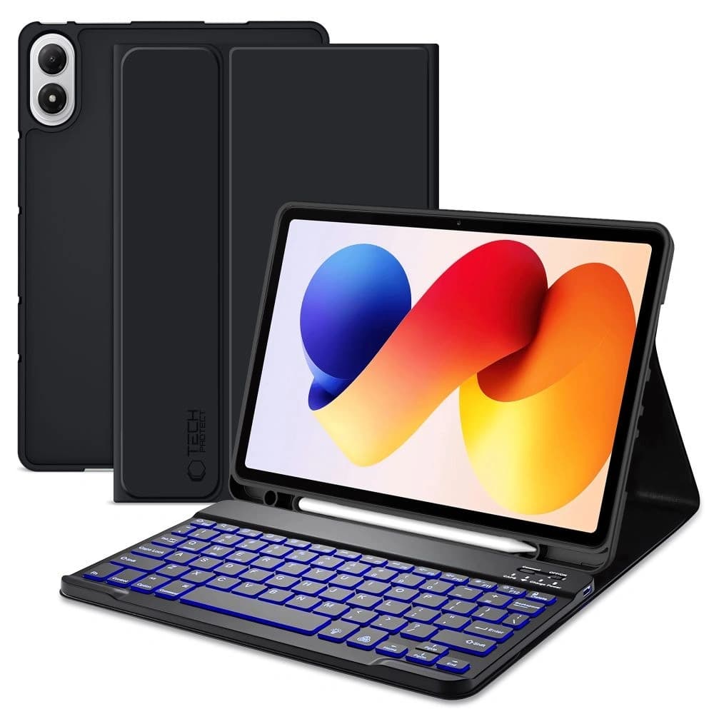 Tech-Protect SmartCase Stift + Tastatur Xiaomi Poco Pad M1 / Redmi Pad 2 Pro 12.1 Schwarz
 - 1