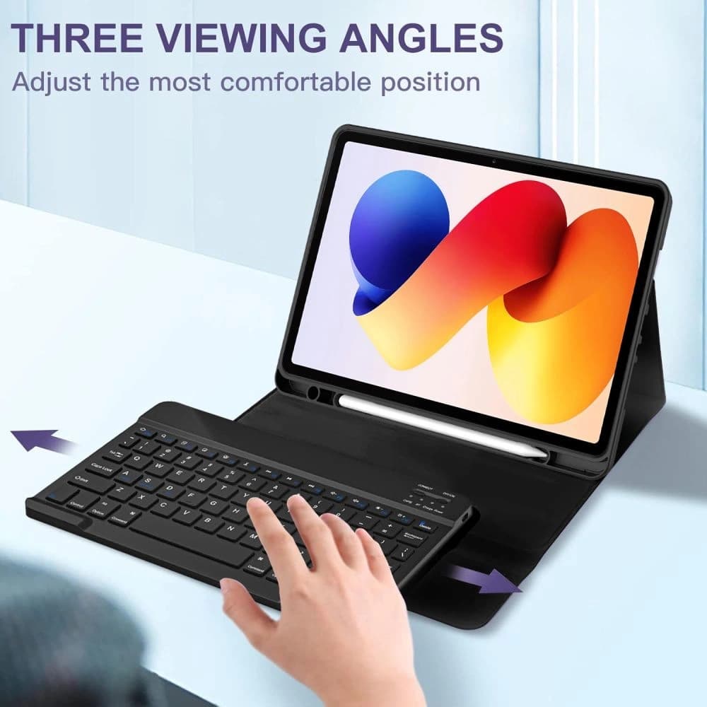 Tech-Protect SmartCase Stift + Tastatur Xiaomi Poco Pad M1 / Redmi Pad 2 Pro 12.1 Schwarz
 - 10