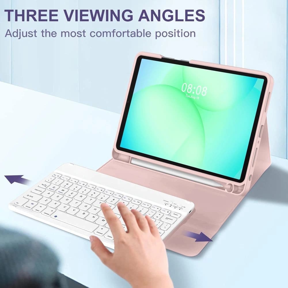 Tech-Protect SmartCase Pen + Keyboard Samsung Galaxy Tab A9+ / A11+ Plus 11.0 X210 / X215 / X216 / X230 / X235 / X236 Pink - 8
