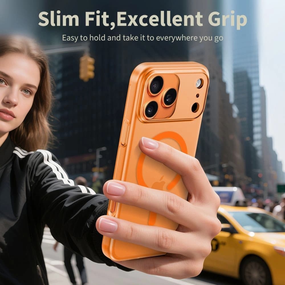 Tech-Protect Magslim MagSafe Apple iPhone 17 Pro Max Matte/cosmic Orange - 5