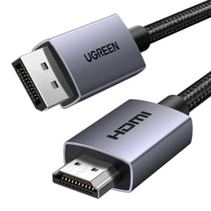 UGREEN DP123 DisplayPort / HDMI Kabel 4K 30Hz 2m
