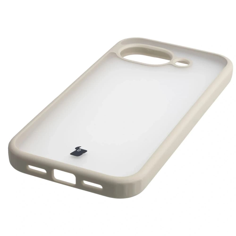 Bizon Case Angelo Google Pixel 10a halbtransparent mit einem beigen Rahmen
 - 5