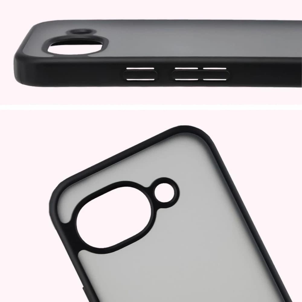 Bizon Case Angelo Google Pixel 10a rauchig mit einem schwarzen Rahmen
 - 3