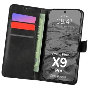 Bizon Case Pocket Oppo Find X9 Pro schwarz
