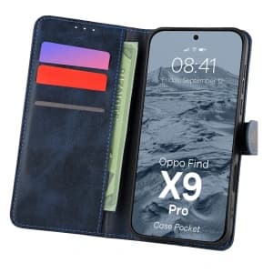 Bizon Case Pocket Oppo Find X9 Pro marineblau
