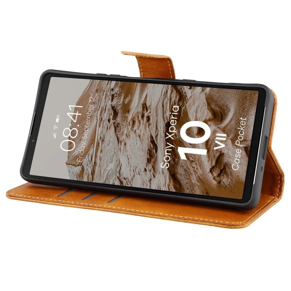 Bizon Case Pocket Sony Xperia 10 VII brown - 5