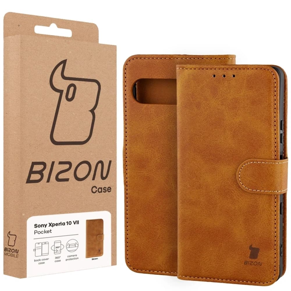 Bizon Case Pocket Sony Xperia 10 VII brown - 6