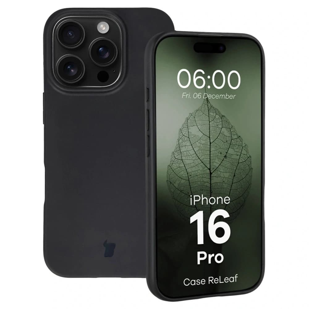 Bizon Case ReLeaf Apple iPhone 16 Pro schwarz
 - 1
